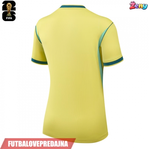 Lacne Ženy Futbalové dres Brazília MS 2026 Krátky Rukáv - Domáci